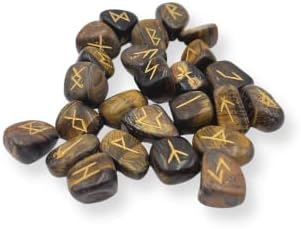 אבני חן Gemscite חרוט אבני רון סטות [25 יח '] עם אלפבטים של Futhark Aldhark & ​​Pendulum 1 | גודל: 15-20
